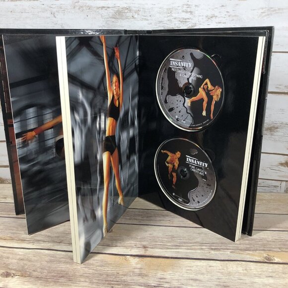 Insanity Total Body Workout Program Beach Body 10 Disc VD & Insane Abs DVD Lot - Picture 5 of 9